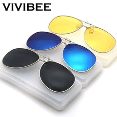 Oversize Pilot Flip Up Clip on Sunglasses Unisex Aviation Glasses Clips