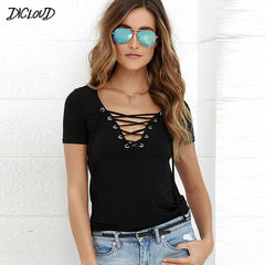 Summer Black Ladies' Tops