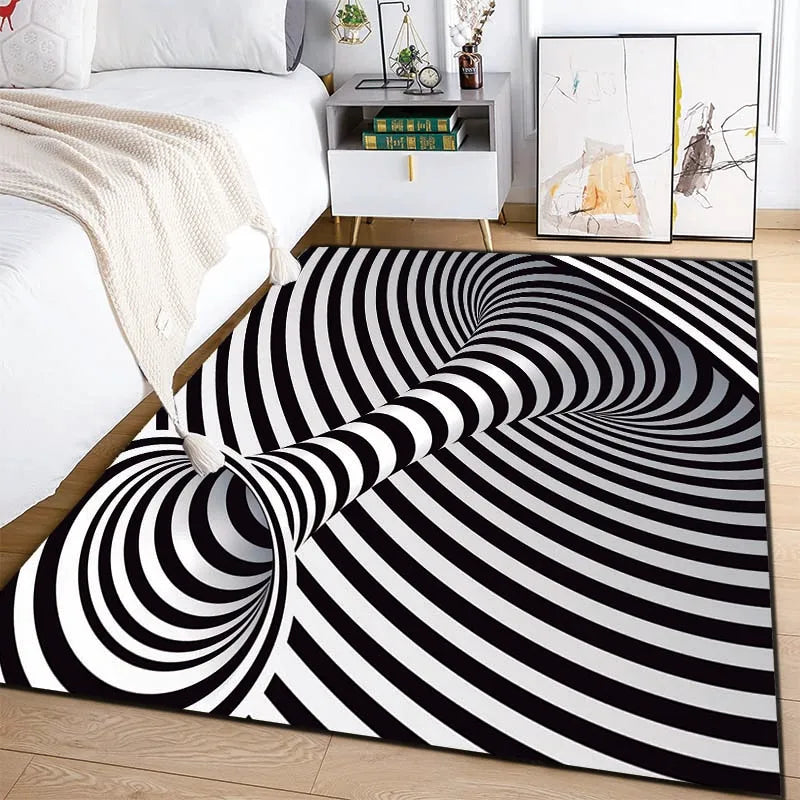 Black and White Rug