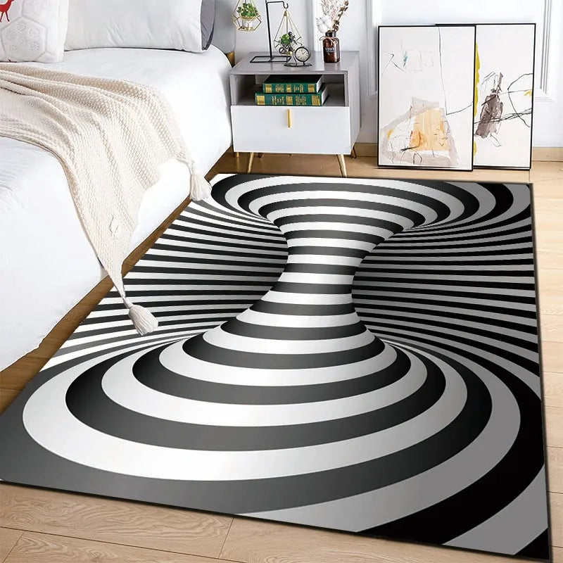 Black and White Rug