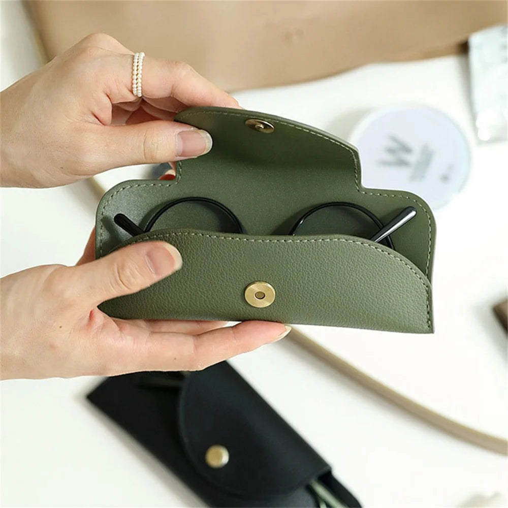 Portable PU Leather Eyewear Case for Sunglasses