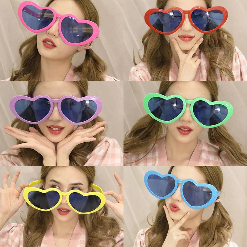 Big Oversized Funny Heart Glasses