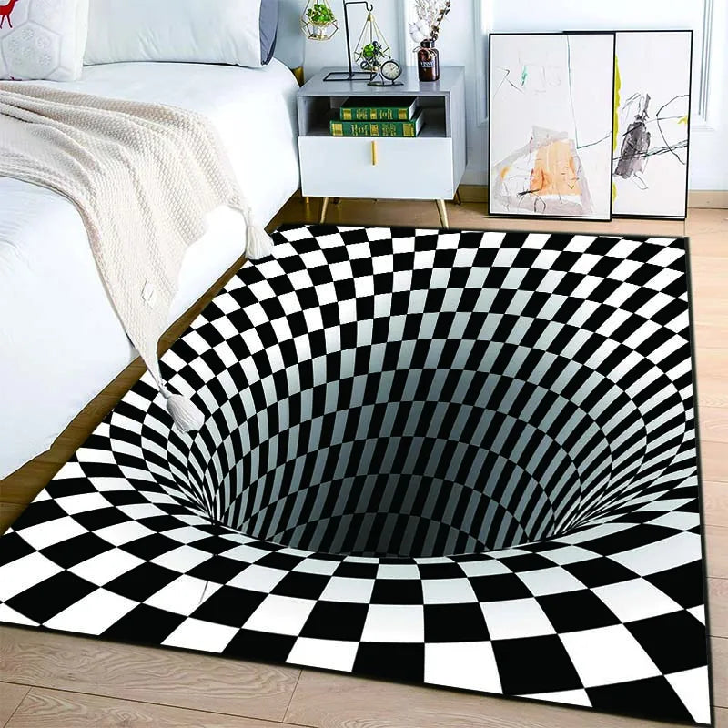  Black and White Rug