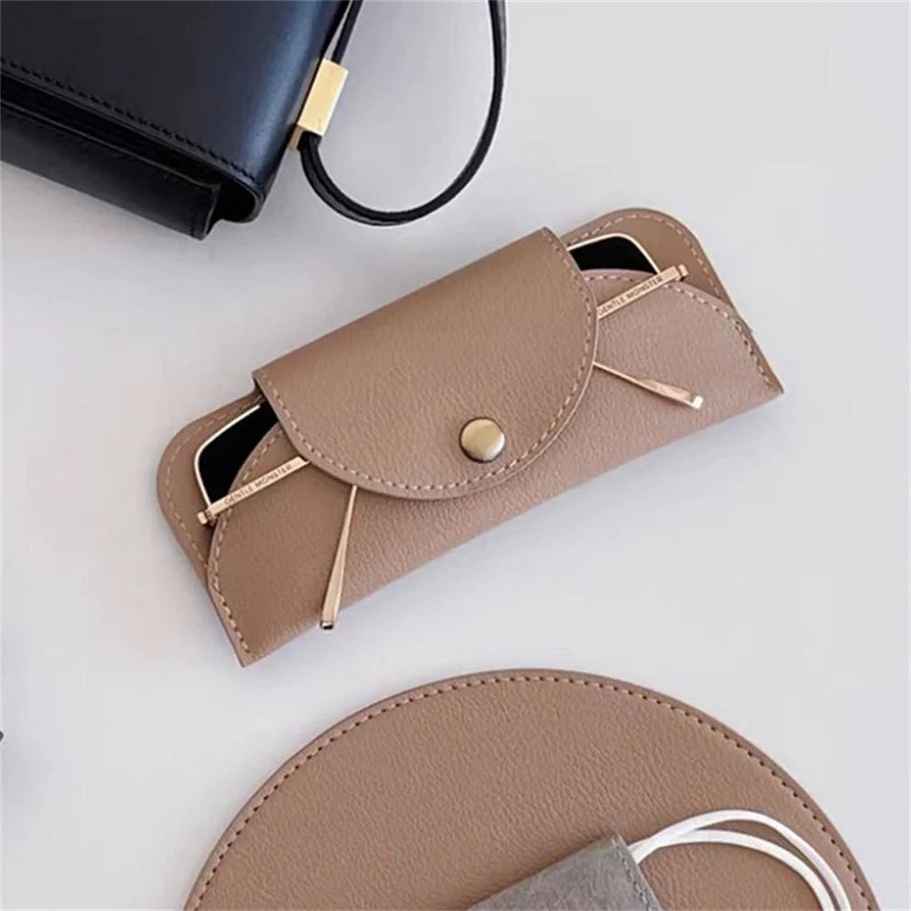 Portable PU Leather Eyewear Case for Sunglasses