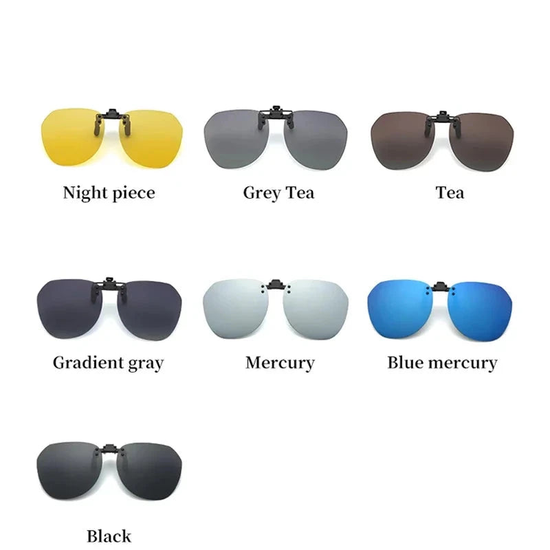 Polarizing UV400 Protention Vintage Clip On Sunglasses