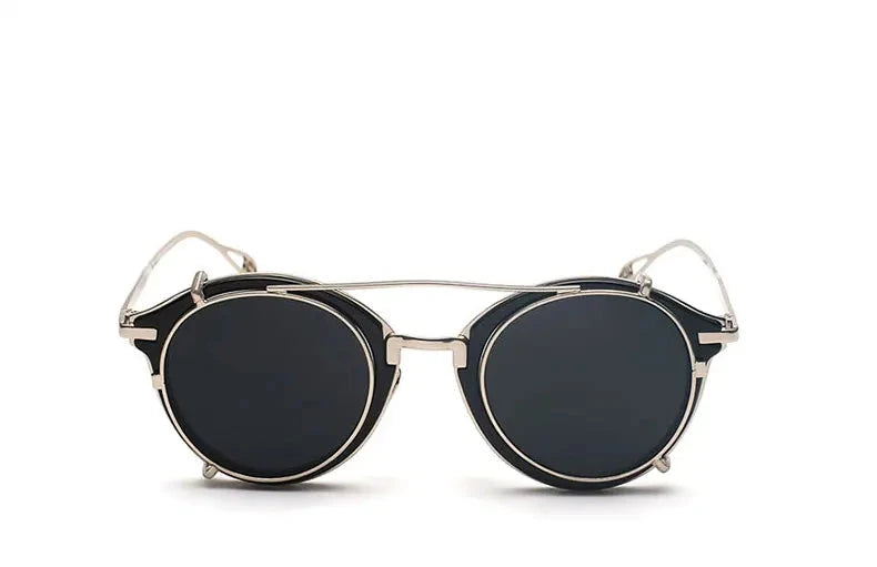 hip hop sunglasses in silver-black color